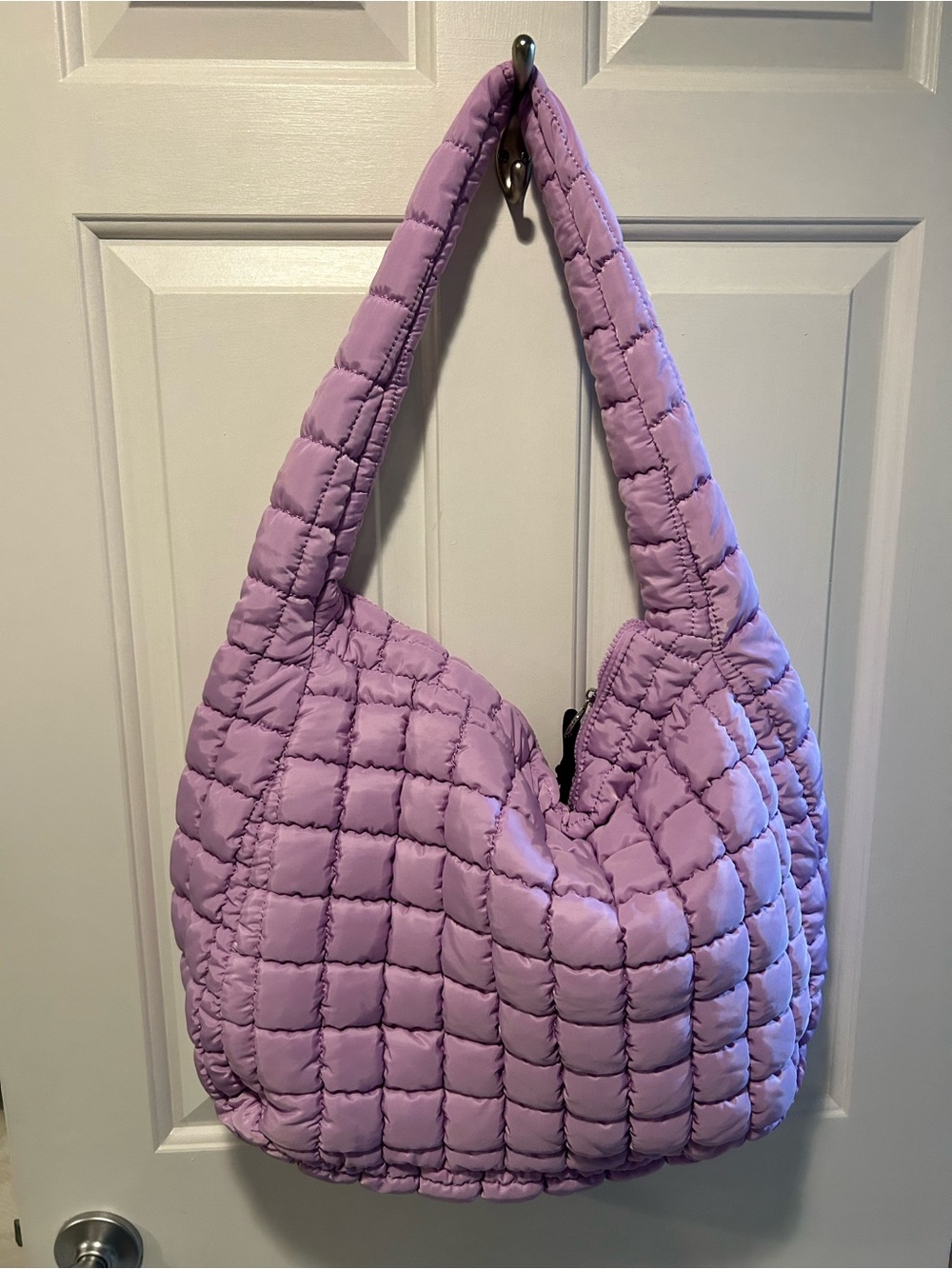 Free People Quilted Carry All Bag in Lavender - Women's Tote